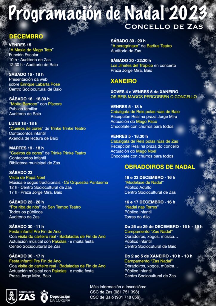 Programacion nadal zas 2023