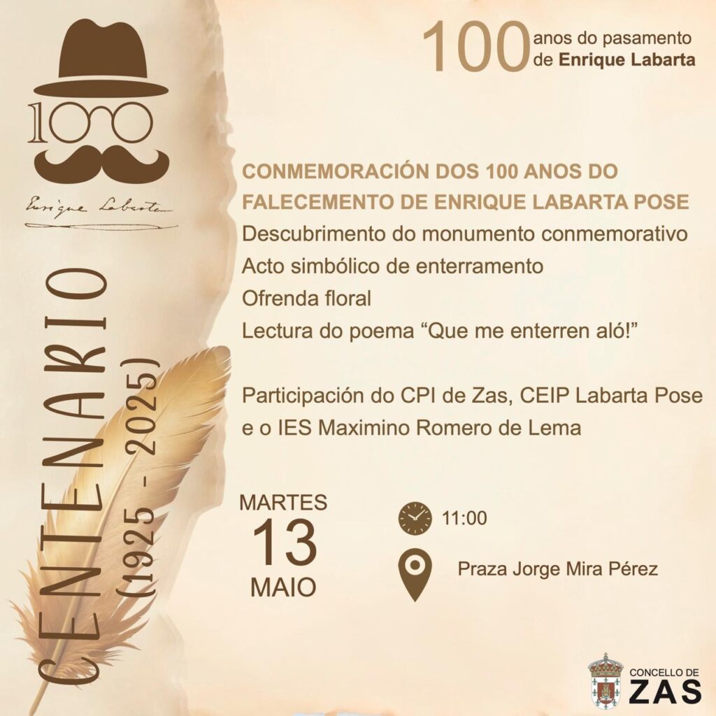 Acto centenario falecemento Enrique Labarta Pose