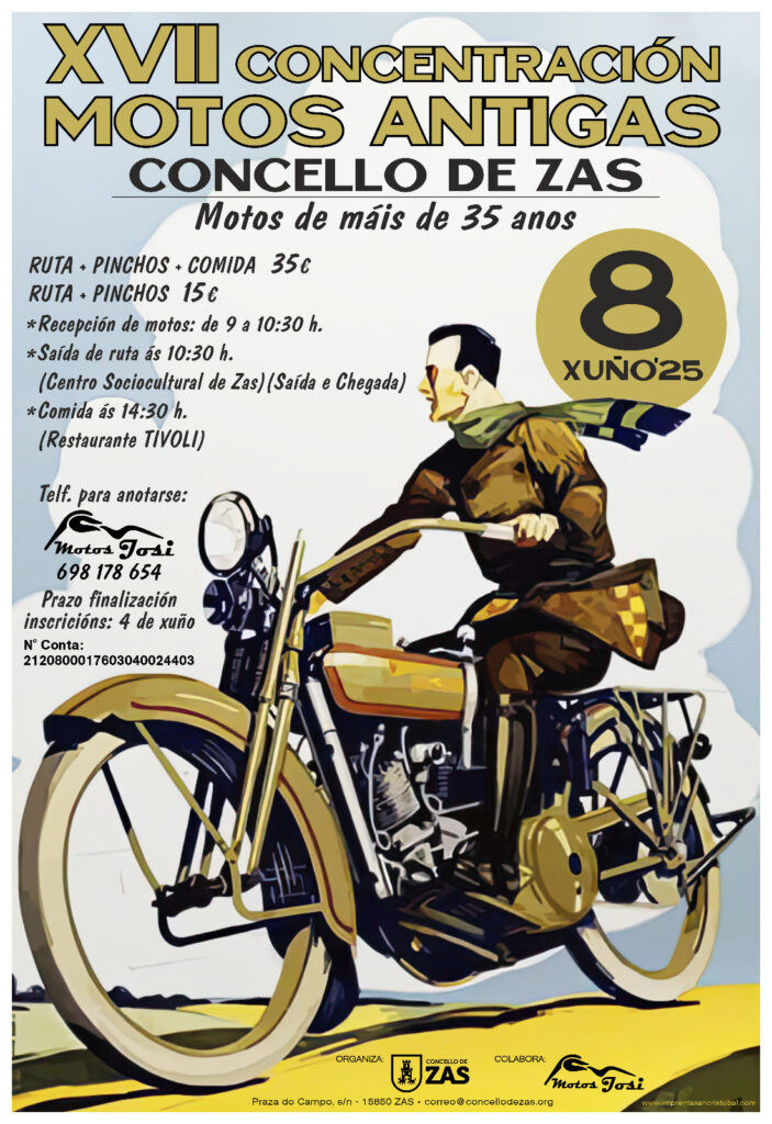 Zas XVII Motos Antigas Concello de Zas