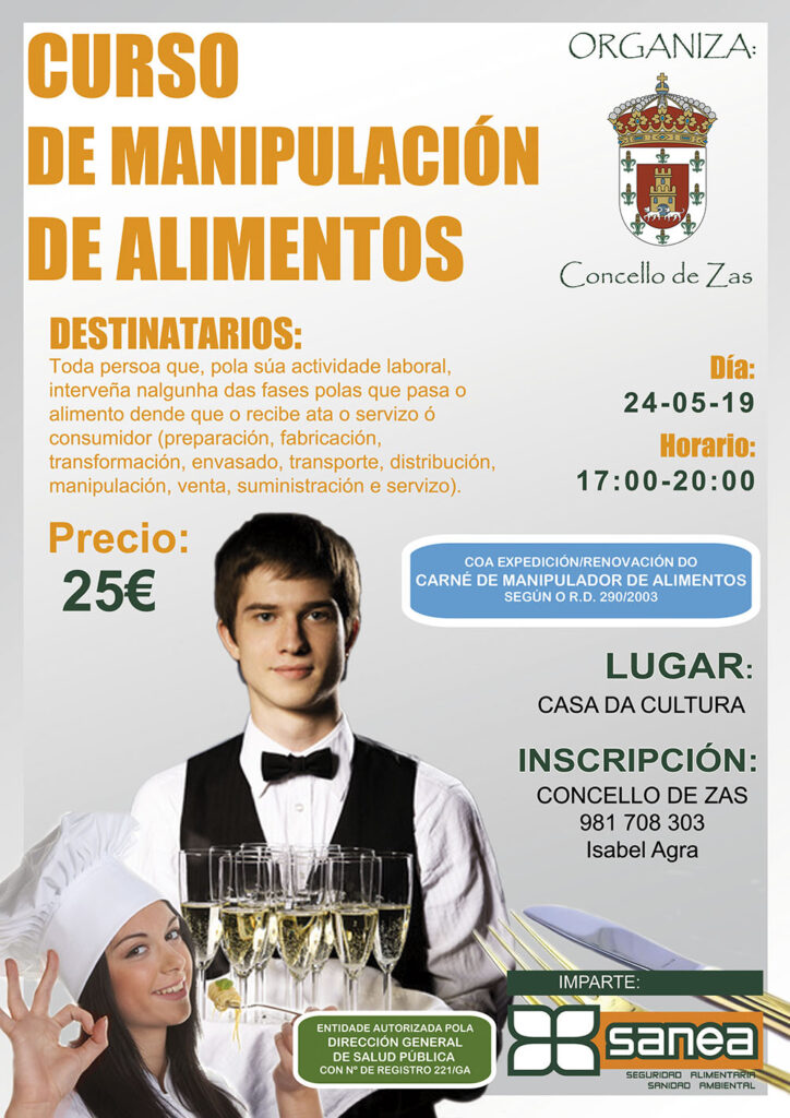 1cartel manipulador de alimentos concello de Zas