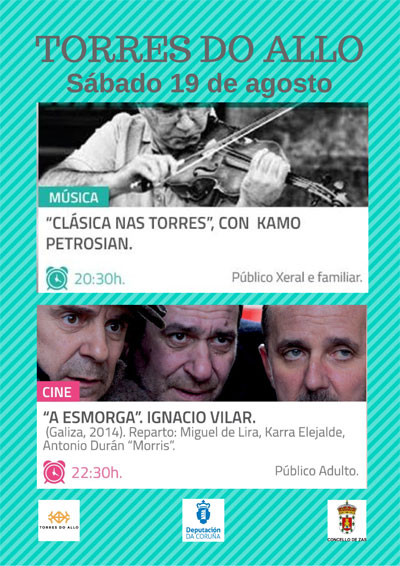 Cartaz Ssbado 19 agosto Torres do Allo