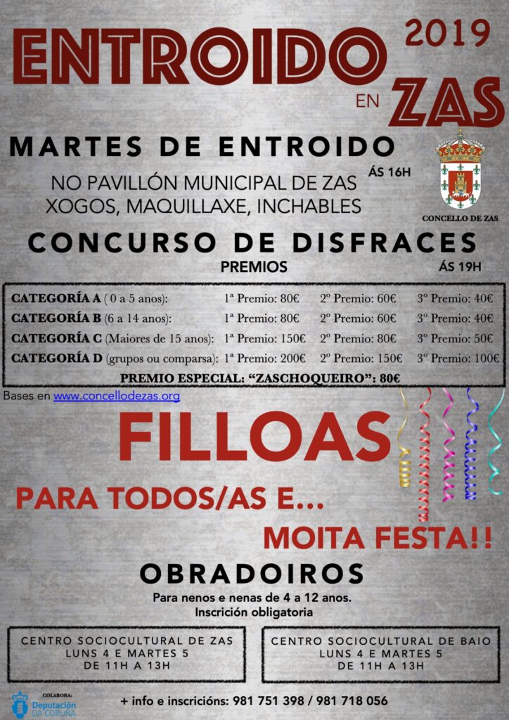 Cartel entroido Zas