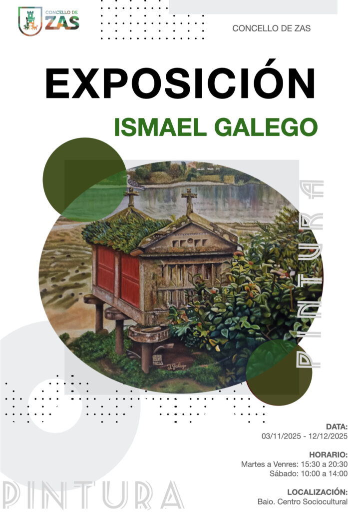 Cartel expo ismael galego