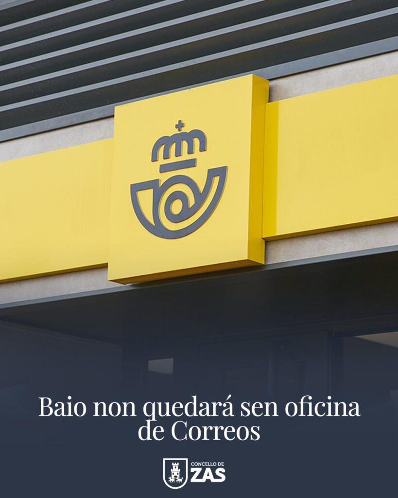 NP ZAS O Concello de Zas garante a continuidade do servizo de Correos en Baio