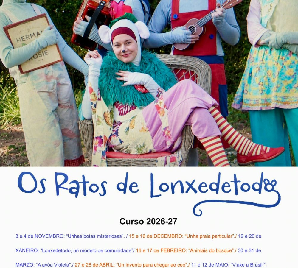 CARTEL ZAS O Concello de Zas acollerá unha nova edición do programa infantil ‘Os Ratos de Lonxedetodo’ durante o curso 2026