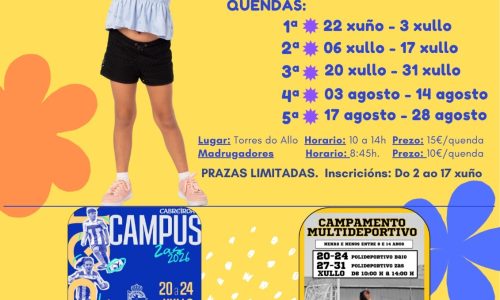 CARTEL ZAS O Concello de Zas reforza a súa aposta pola conciliación e o lecer infantil cun amplo programa de actividades para este verán