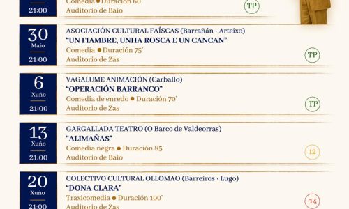 CARTEL ZAS Zas presenta o cartel oficial da IX Mostra de Teatro Afeccionado Labarta Pose