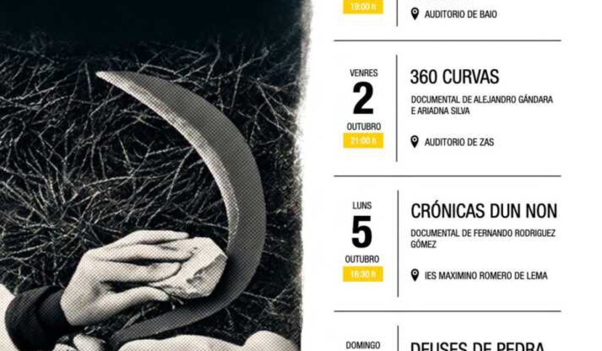 NP ZAS O Concello de Zas pecha o ciclo ‘Afiando Fouciños’ coa proxección de ‘Deuses de Pedra’ e a inauguración do Local Fouciño