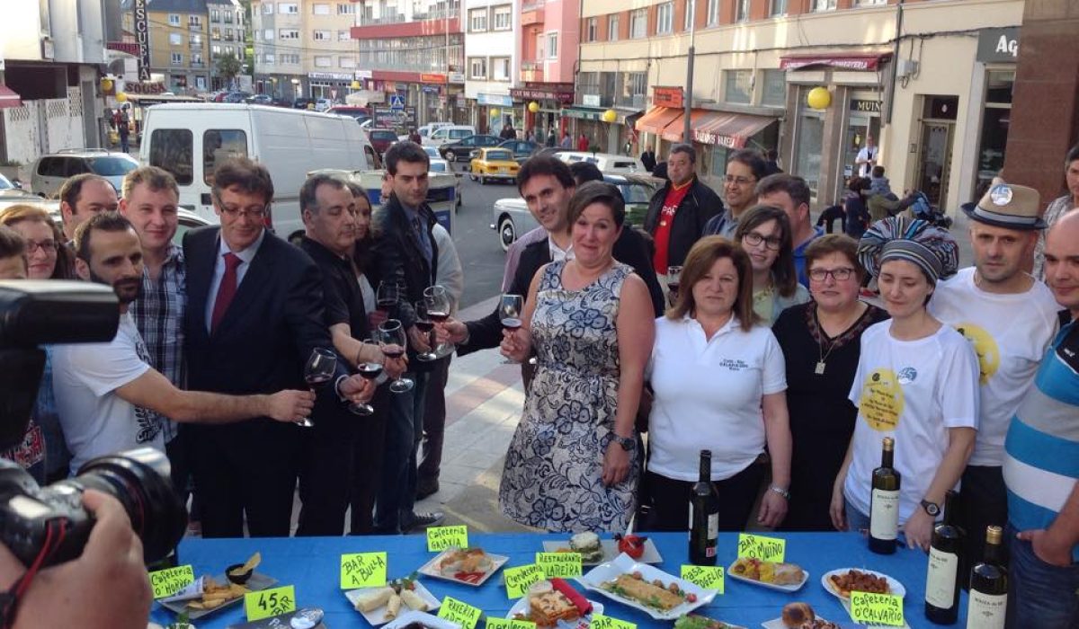 Acto de inauguración de "Baio ten a pelota" celebrada no ano 2015