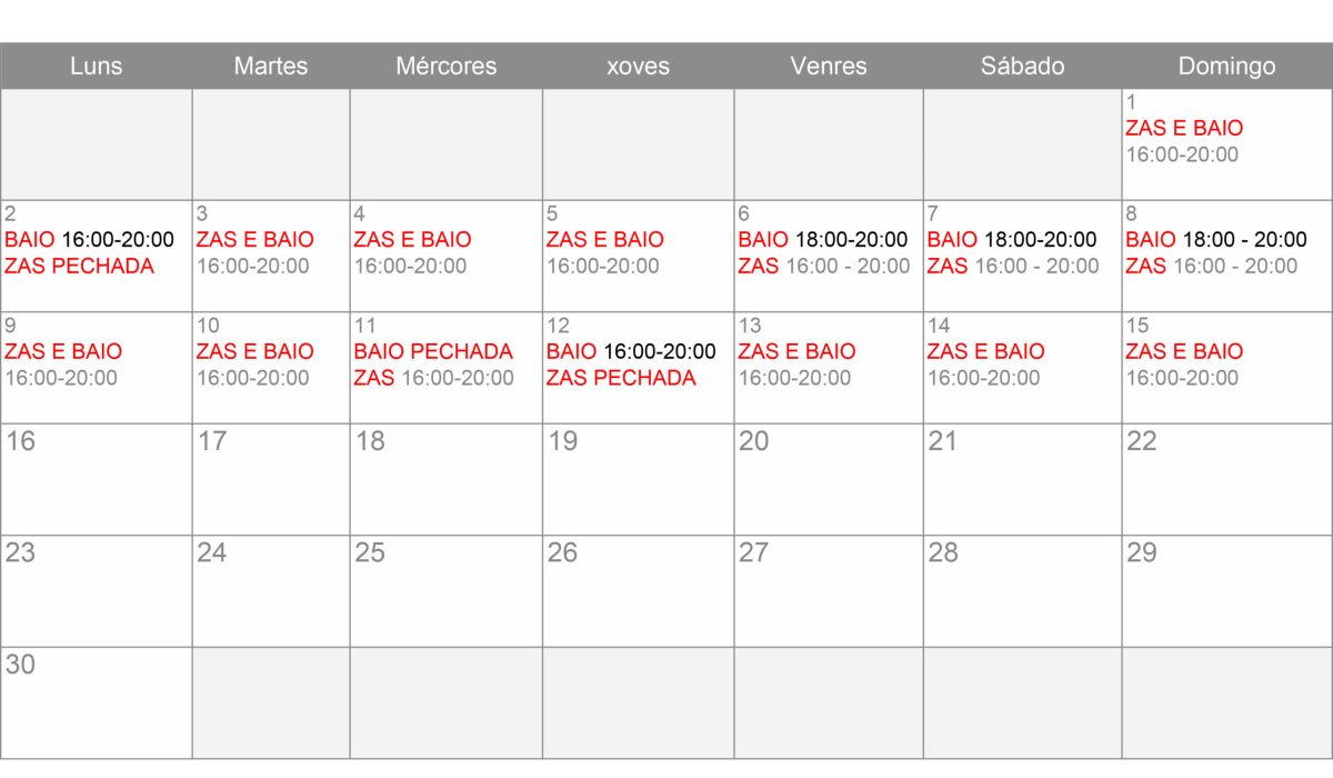 Calendrier 2013